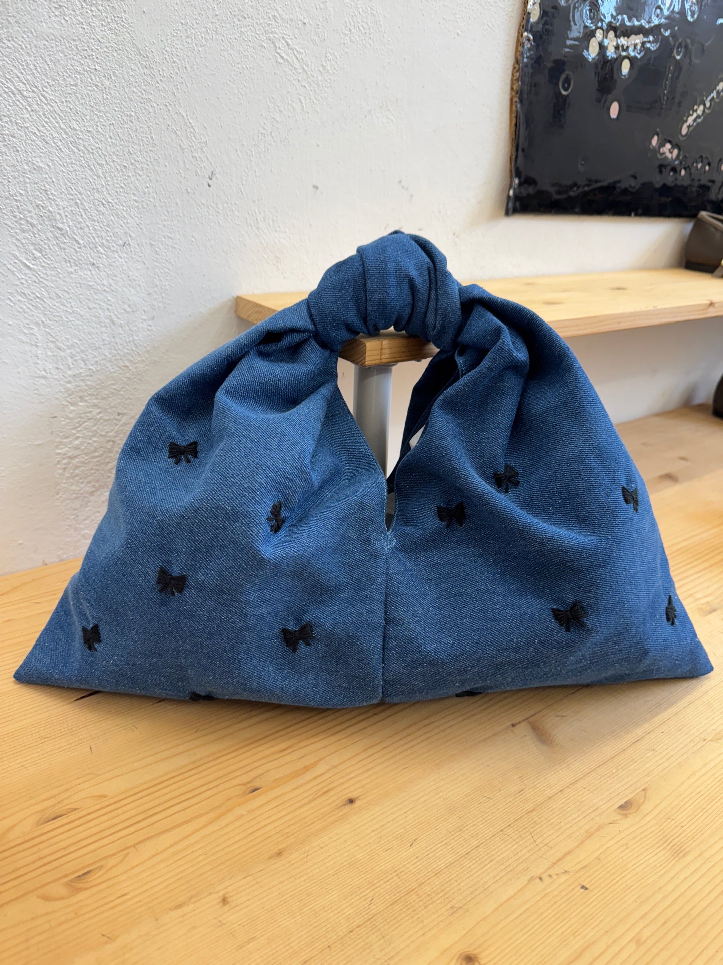 TRAMA BLOOM media – Borsa in Jeans Made in Italy