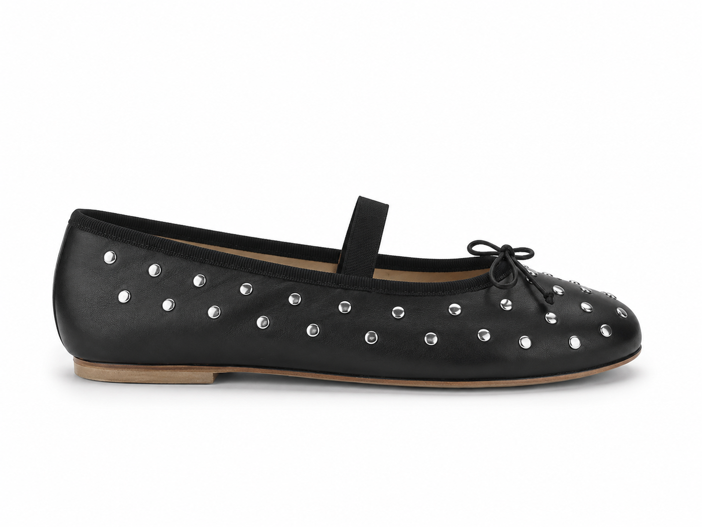 NOA – Ballerina in pelle con borchie
