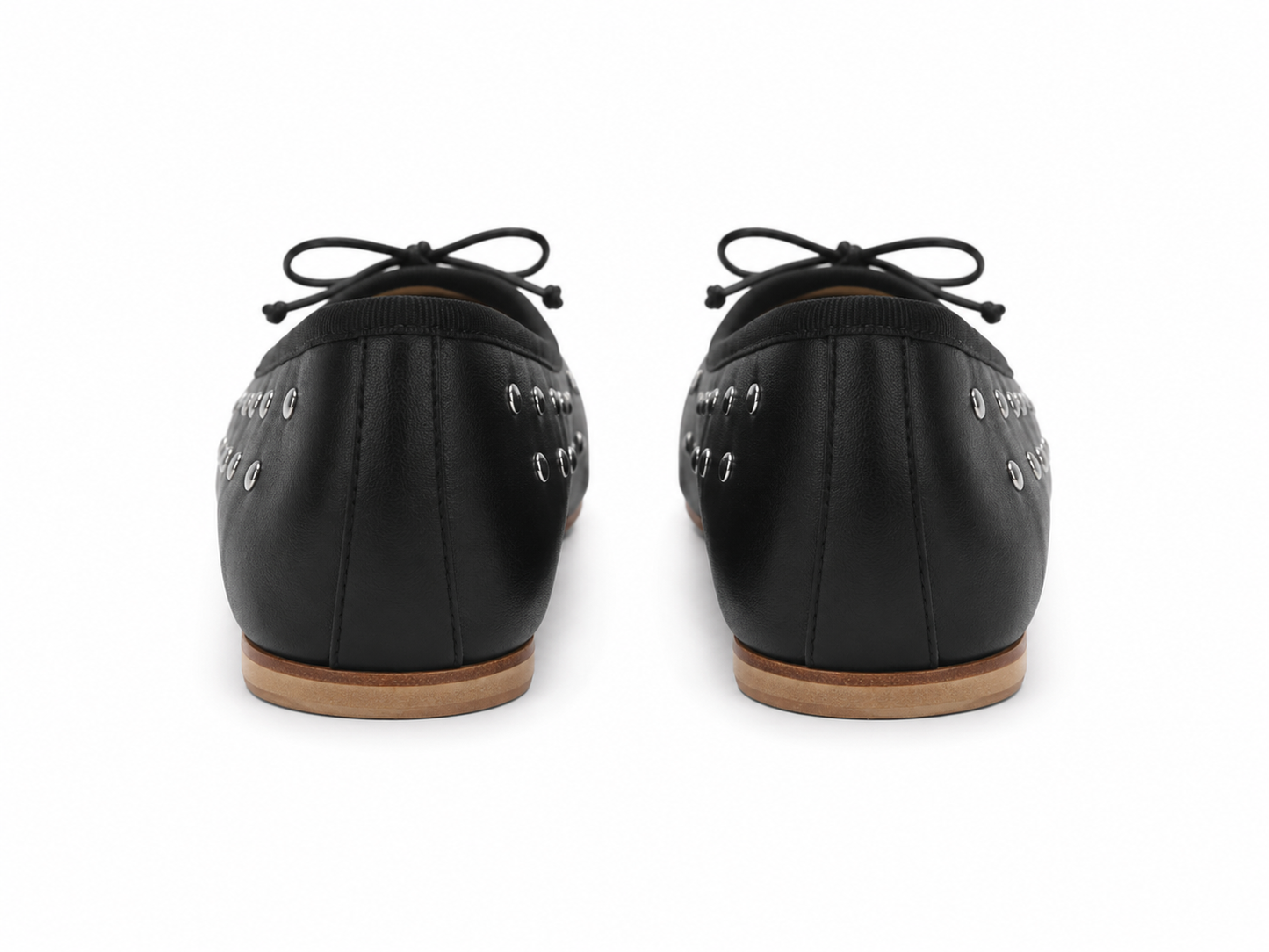 NOA – Ballerina in pelle con borchie