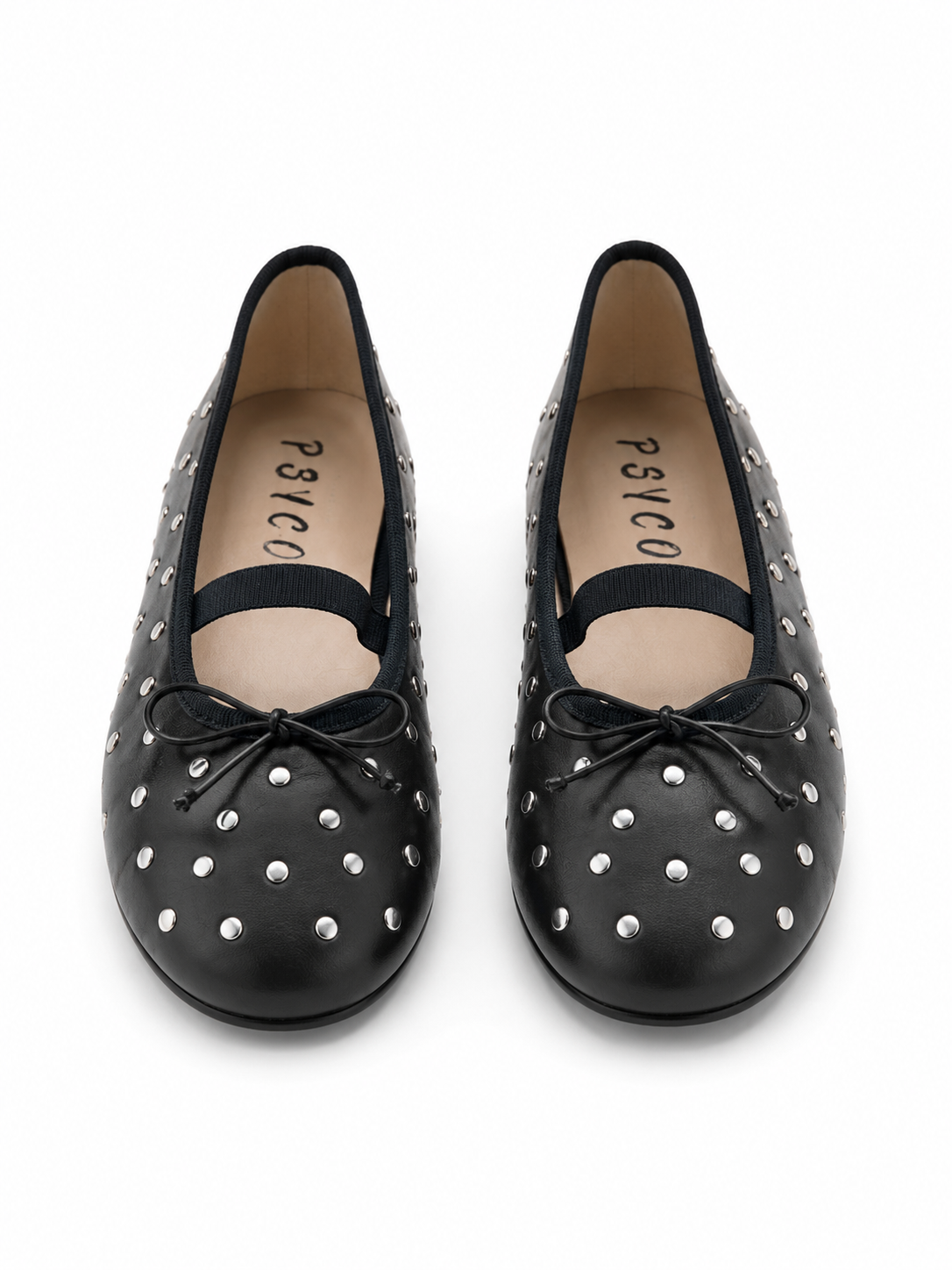 NOA – Ballerina in pelle con borchie