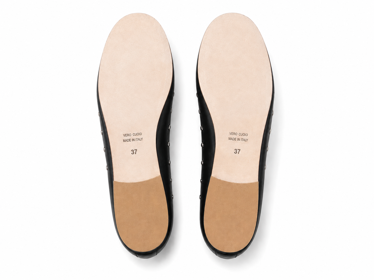 NOA – Ballerina in pelle con borchie