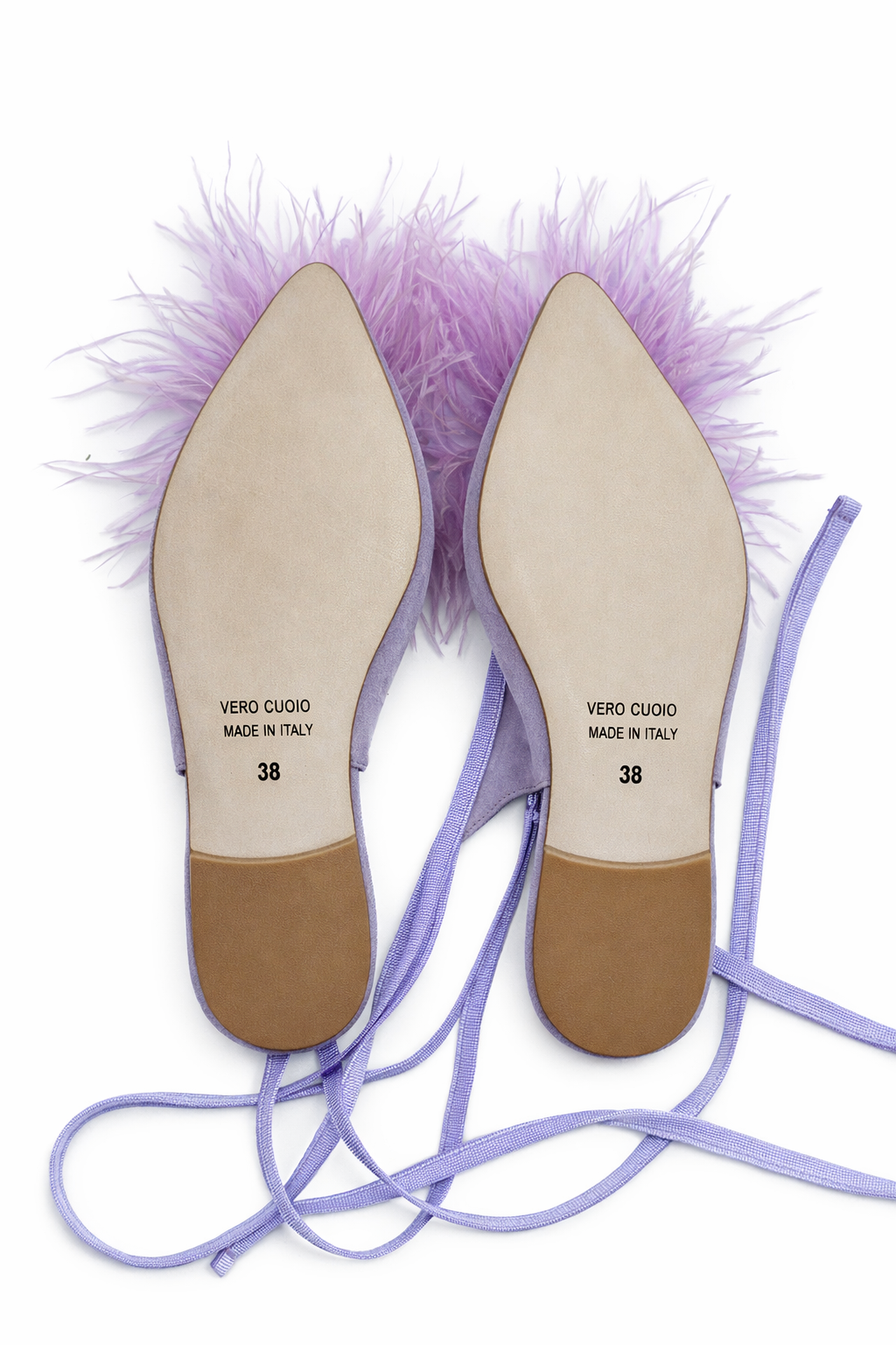 LOLA – Sabot legato con piume Made in Italy