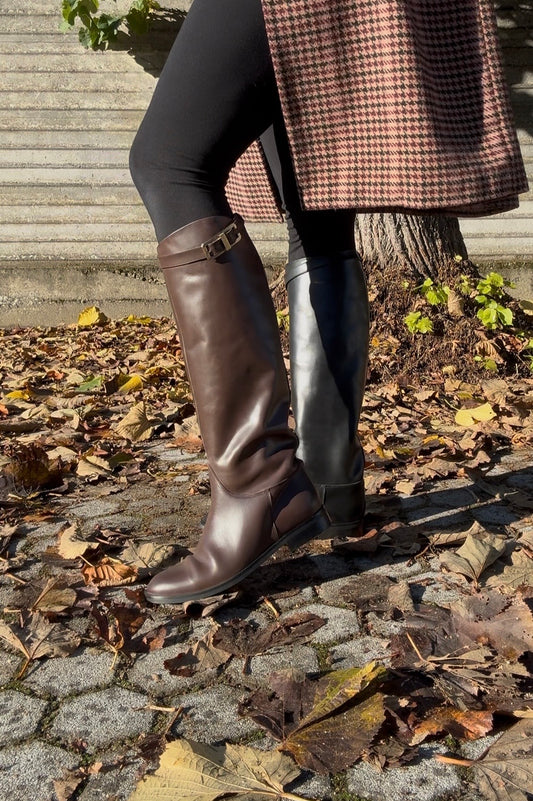 ATENA – Stivale cavallerizza in pelle Made in Italy