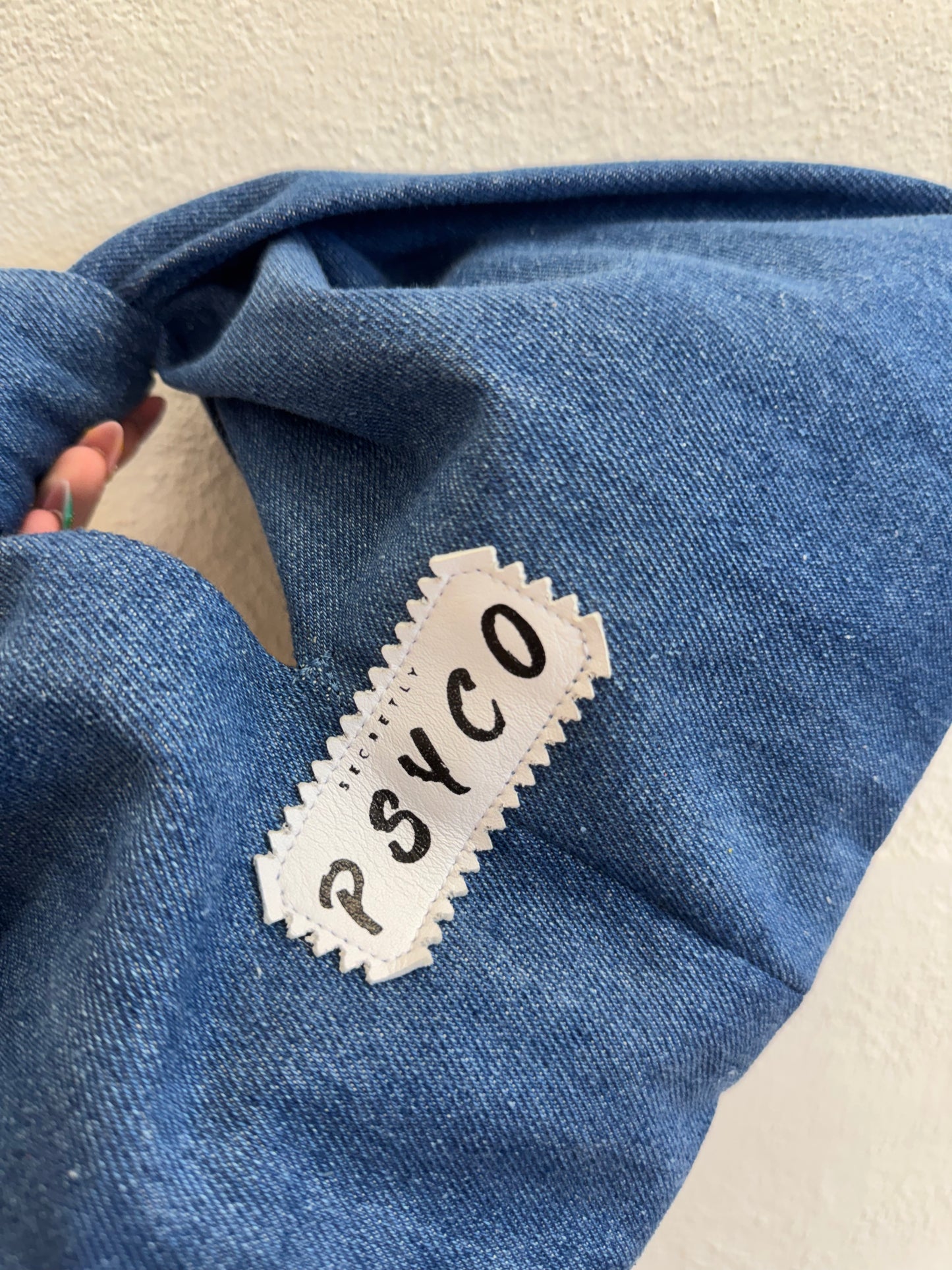 TRAMA BLOOM mini – Borsa in Jeans Made in Italy